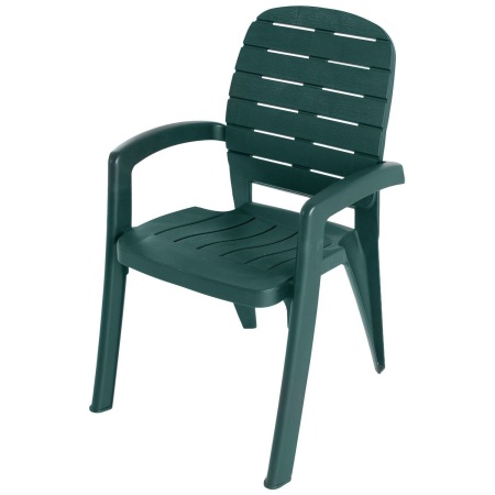 Кресло пластиковое Прованс темно-зеленое арт.3728-МТ008
