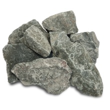 Камень Габбро-Диабаз Банные штучки колотый мелкий для электропечей 20кг по цене 