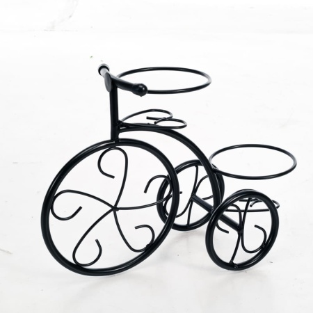 Подставка для цветов Велосипед металл черный 25х14х35см арт.41-041Br