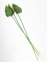 Цветок искусственный Лист Антуриум зеленый 65см арт.L297-1 по цене 