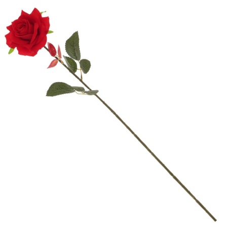 Цветок искусственный роза 16x10x68см