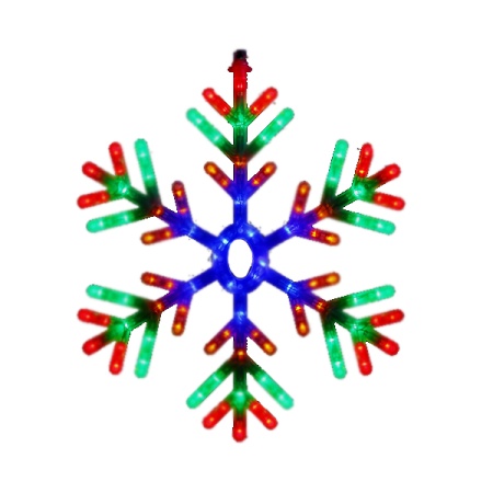 Снежинка светодиод внутренняя, цветная артLVLD-SF102M-60