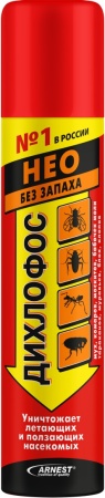 Инсектицид ДИХЛОФОС НЕО+ от бытовых насекомых аэрозоль без запаха 190мл